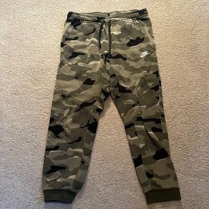 Nike camo joggers